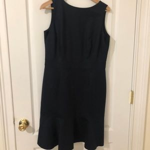 Banana Republic Fluted Navy Sheath NWOT Size 12